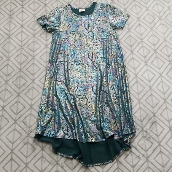 Lularoe Halographic Flare Dress  - Picture 1 of 5
